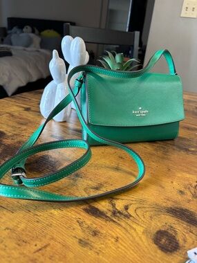 kate spade Teal Green Leather Crossbody Bag